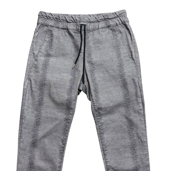 Bevy Flog Shely Pants Grey Black Drawstring Elastic Waist Pull-on Size 29 - Picture 3 of 7